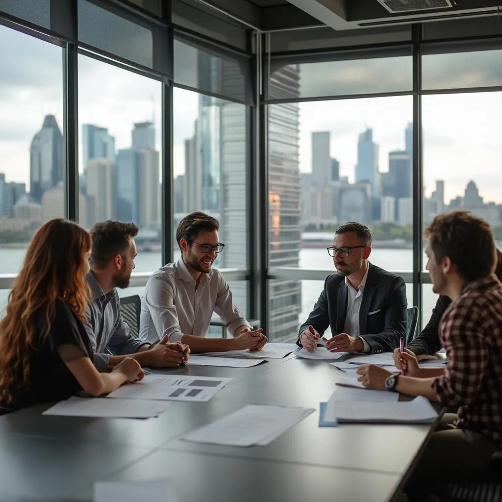 Collaborative meeting with clients in Sydney